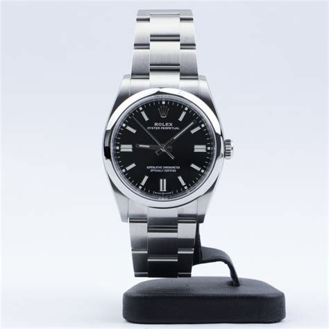 rolex osyster black dial|Rolex Oyster perpetual 36 thickness.